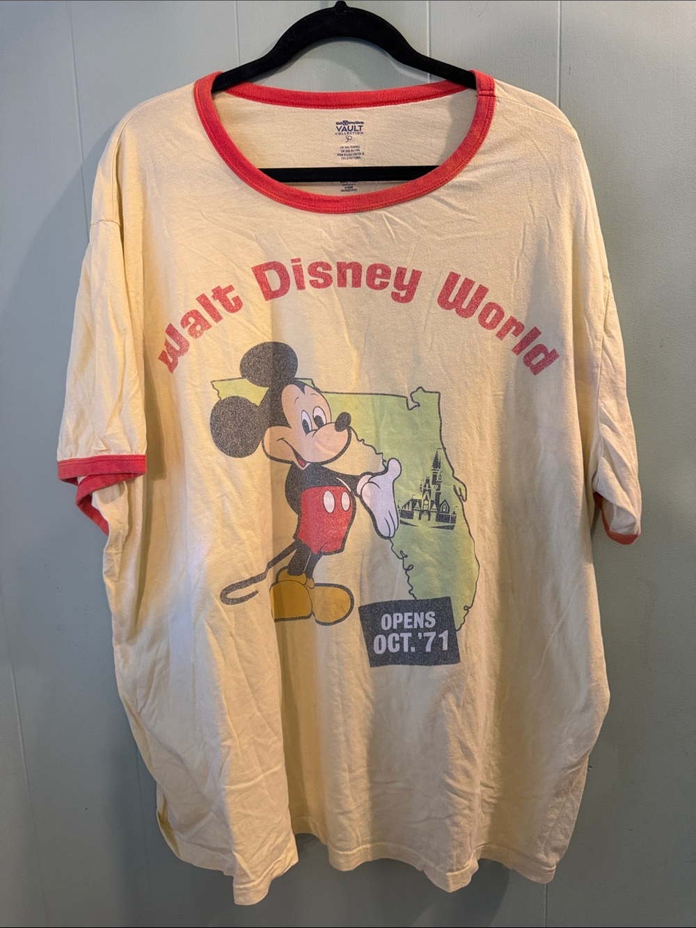 Walt Disney World Vault 50th Anniversary Ringer Tee